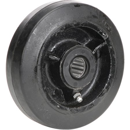 CASTERS, WHEELS & INDUSTRIAL HANDLING 5 x 1-1/2 Mold-On Rubber Wheel, 3/4 Axle CW-515-MORRB